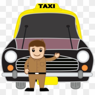 Clipart Royalty Free Download India Taxi Driver Cartoon - Taxi Driver Cartoon Png Transparent Png