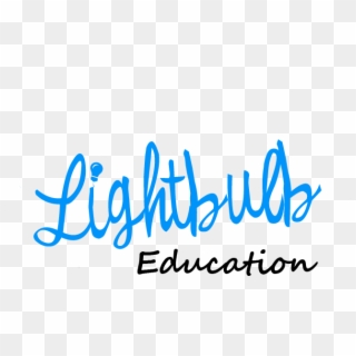 Lightbulb Education Logo - Calligraphy Clipart