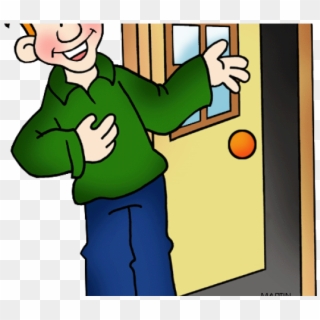 Welcome Clipart Family Someone Holding A Door Clipart Png Download Pikpng