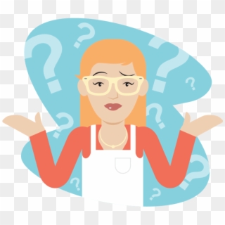 So Maybe It's Time To Consider Doing Things In Reverse - Confused Girl Cartoon Png Clipart