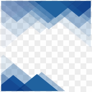 Blue Wallpaper Border Triangular Png Download Free - Design Border In Blue Png Clipart