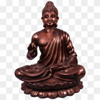 Lord Buddha Sculpture In Copper Shade - Gautama Buddha Clipart