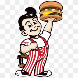 Frisch's Big Boy With Burger Logo - Frischs Big Boy Clipart