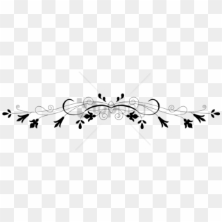 Free Png Border Line Design Png Png Image With Transparent - Transparent White Flowers Border Clipart