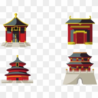 Temple Of Heaven Collection Vector - Temple Of Heaven Clipart