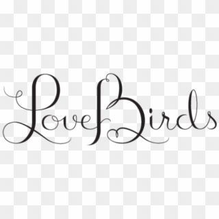 Lovebirds Logo By Symone Schultz - Calligraphy Clipart