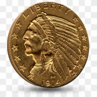 $5 Indian Head Gold - Dime Clipart