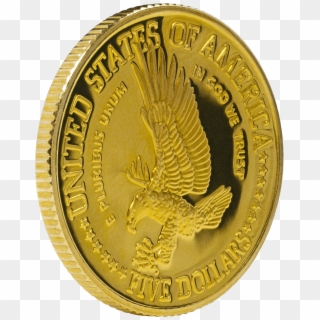 Gold United States $5 Coin Bu/proof - Coin Clipart