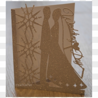 Snowflake Wedding Card - Wood Clipart