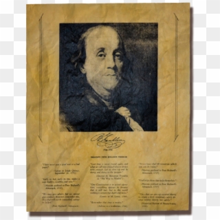 Benjamin Franklin Png - Visual Arts Clipart