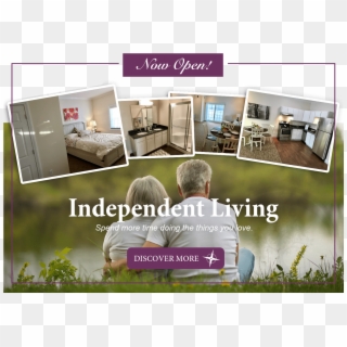 Independent Living Now Open - Senior Community Stock Clipart