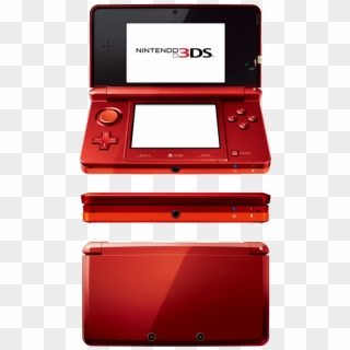 Nintendo 3ds Red - Nintendo 3ds Console Red Clipart