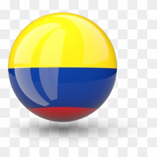 Colombia Flag Sphere Clipart