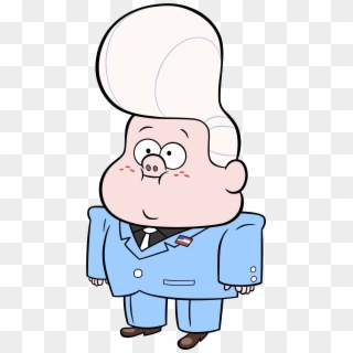 He Has A Large White Pompadour, And A Friend Suggested - Gideon De Gravity Falls Clipart