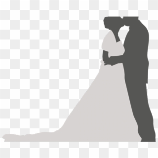 Groom Clipart Couple Silhouette - Bride - Png Download