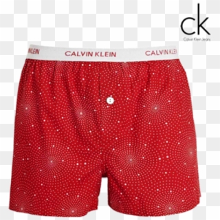 ~calvin Klein Floral Red Boxer Short Underwear - Calvin Klein One Clipart
