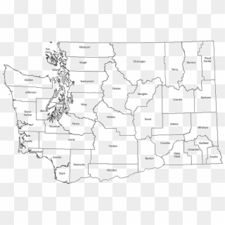 Washington State Counties Map Printable - Washington State With Counties Clipart