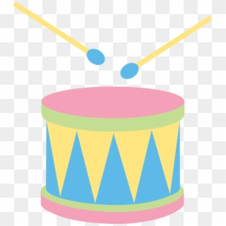 Vector Library Download Pastel Kids Drum Free Clip - Clipart Of Drums - Png Download