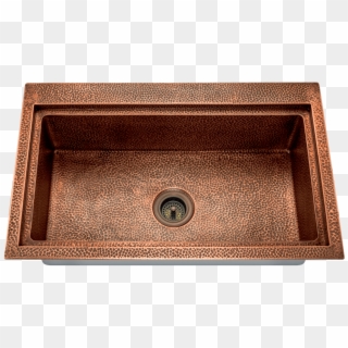 One Bowl Drop In Copper Kitchen Sink , Png Download Clipart