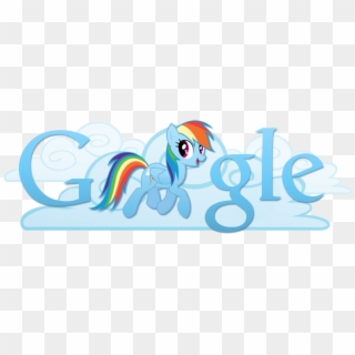 Rainbow Dash Google Logo 2 By Mitchell - Mlp Rainbow Dash Google Clipart