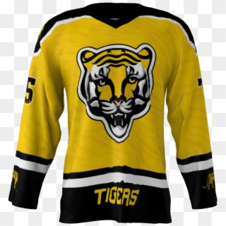 Tigers Custom Hockey Jersey - Hockey Jersey Transparent Background Clipart