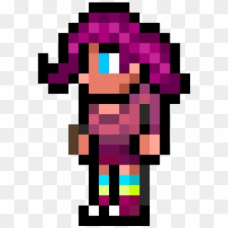 Terraria Party Girl - Small Person Pixel Art Clipart