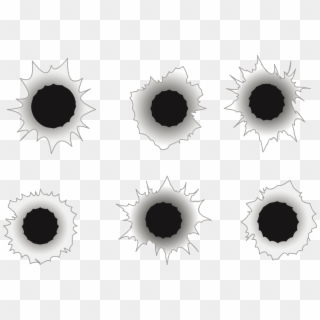 Bullet Holes Png Transparent Picture - Circle Clipart