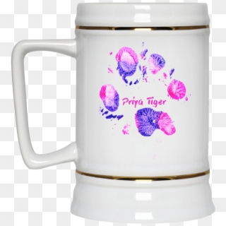 Just Added This New Priya Tiger Paw P - Beer Stein Clipart