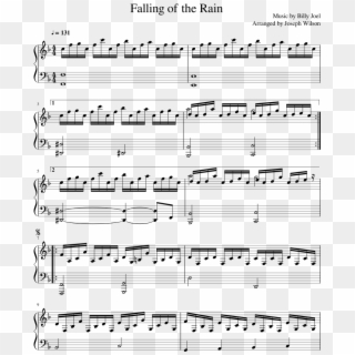 Falling Of The Rain By Billy Joel - Avenged Sevenfold Hail To The King Sheet Music Clipart