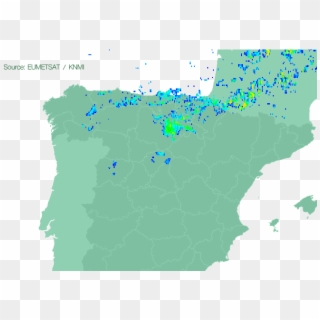 Today, No Storm Warning, Only Light Rain In Northern - Spain Map Png Clipart