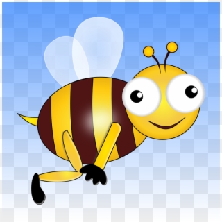 Bee, Insect, Wasp, Honeybee, Wings, Eyes, Flying, Happy - Hinh Anh Con Ong Clipart