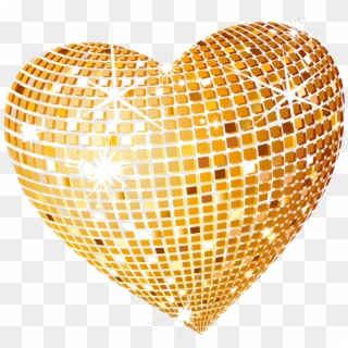 Gold Hearts Transparent Background Clipart