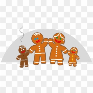 This Free Icons Png Design Of Family Life Of The Gingerbread - Gingerbread Family Clipart Transparent Png