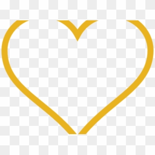 Gold Heart Clipart - Heart - Png Download