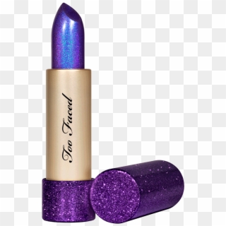 Metallic Indigo Lipstick With Glitter - Too Faced Too Too Hot Clipart