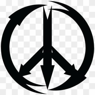 Black And White Peace Sign Svg - Peace Symbol Clipart