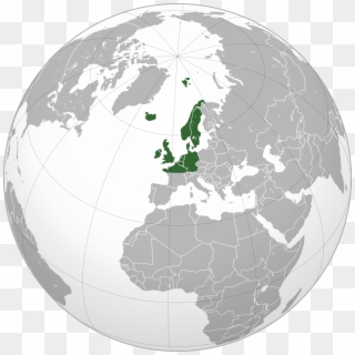 Northwestern Europe Inside Map X - European Union Clipart