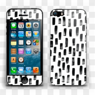 Black & White Skin Iphone 5s - Iphone 4 Clipart