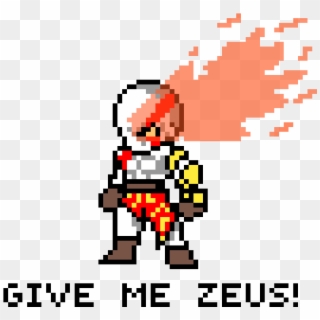 Kratos God Of War Pixel Art - Cartoon Clipart