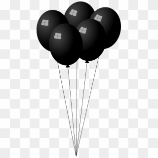 Black Balloons Clipart - Png Download