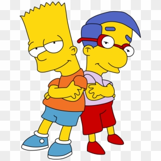 Cool Png Images - Bart Simpson And Milhouse Clipart