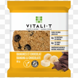 Banana & Chocolate Oatmeal Cookies - Vitali T Cookies Clipart