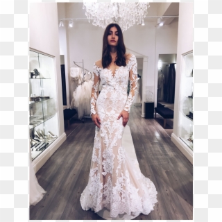 717 Long Sleeve Lace Wedding Dress - Demetrios 717 Wedding Dress Clipart