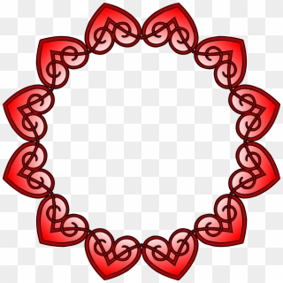 This Free Icons Png Design Of Hearts Frame - Hindu Mandala Border Clipart