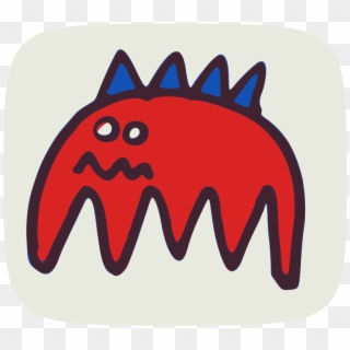 Clipart - Scared Monster - Clip Art - Png Download