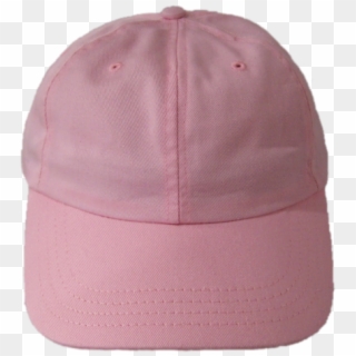 Mid Profile Pink Six Panel Baseball Cap Front - Pink Baseball Cap Png Clipart