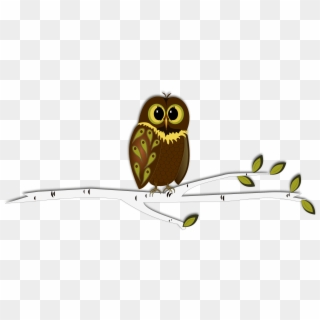 Clip Transparent Stock Inkscape Into Autumn Free Svg - Owl In The Tree Clipart Png