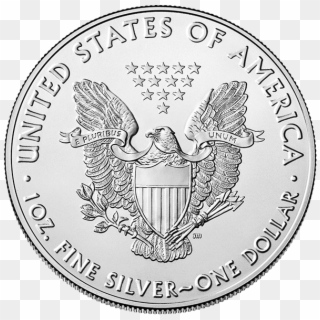 Silver American Eagle 2019 Back - 2019 American Silver Eagle Clipart