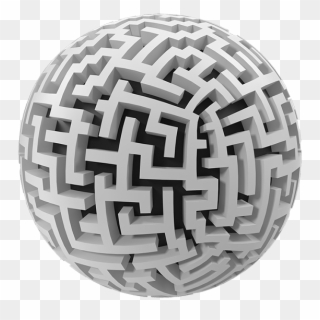 Angular-maze - Sphere Clipart