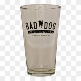Bad Dog Beer Glass - Pint Glass Clipart